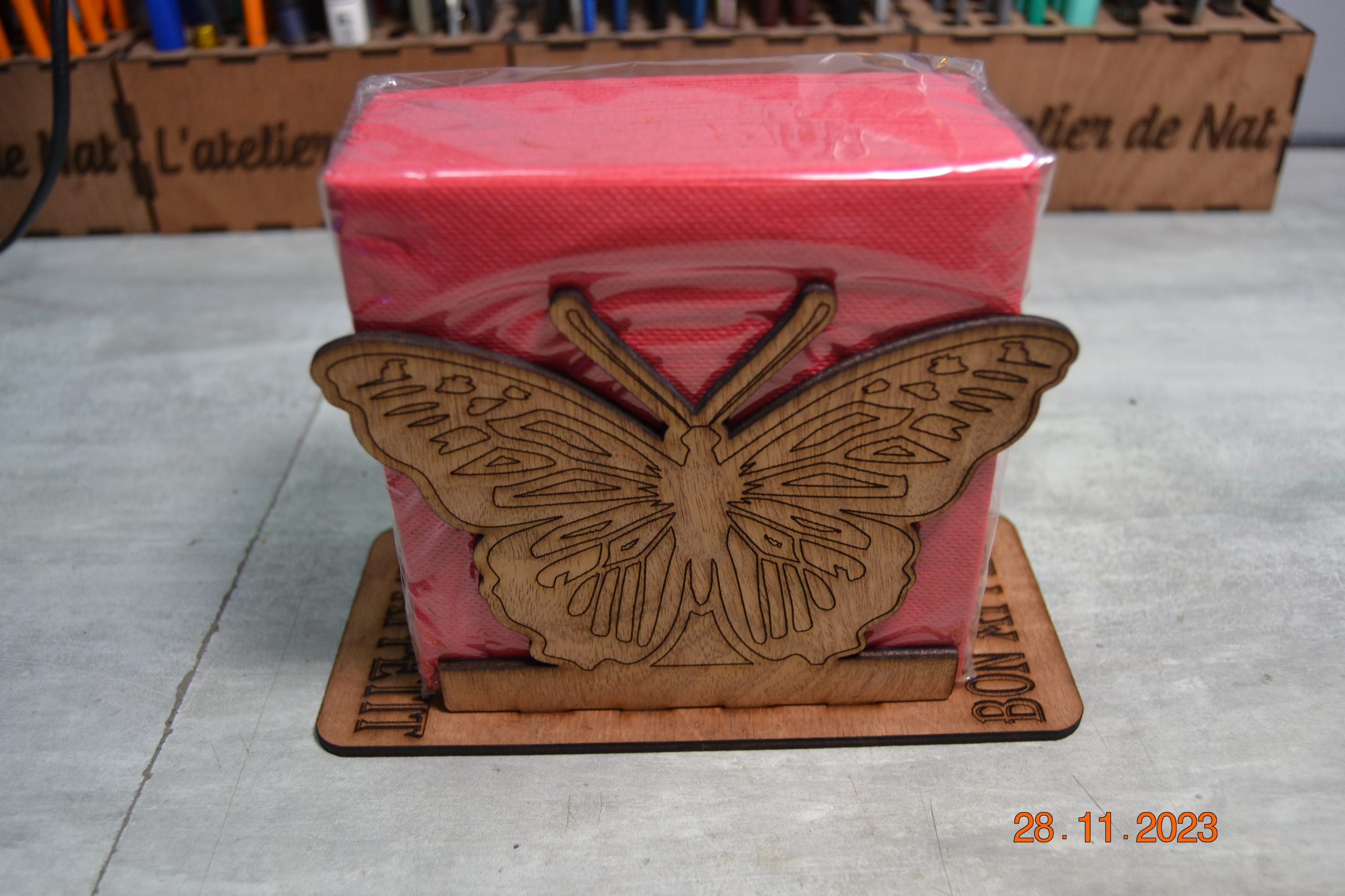 Porte serviette papillon