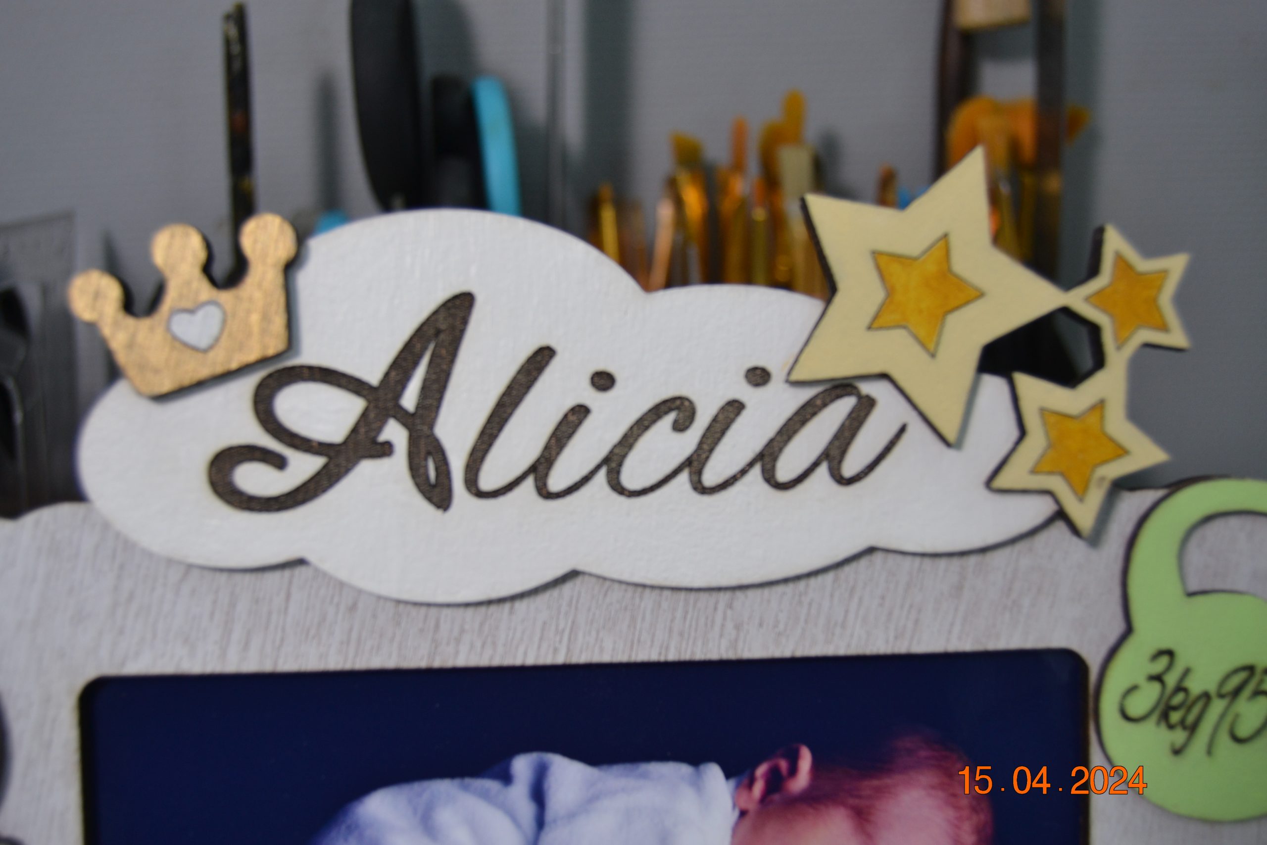 Cadre de naissance modèle fille. – Image 3