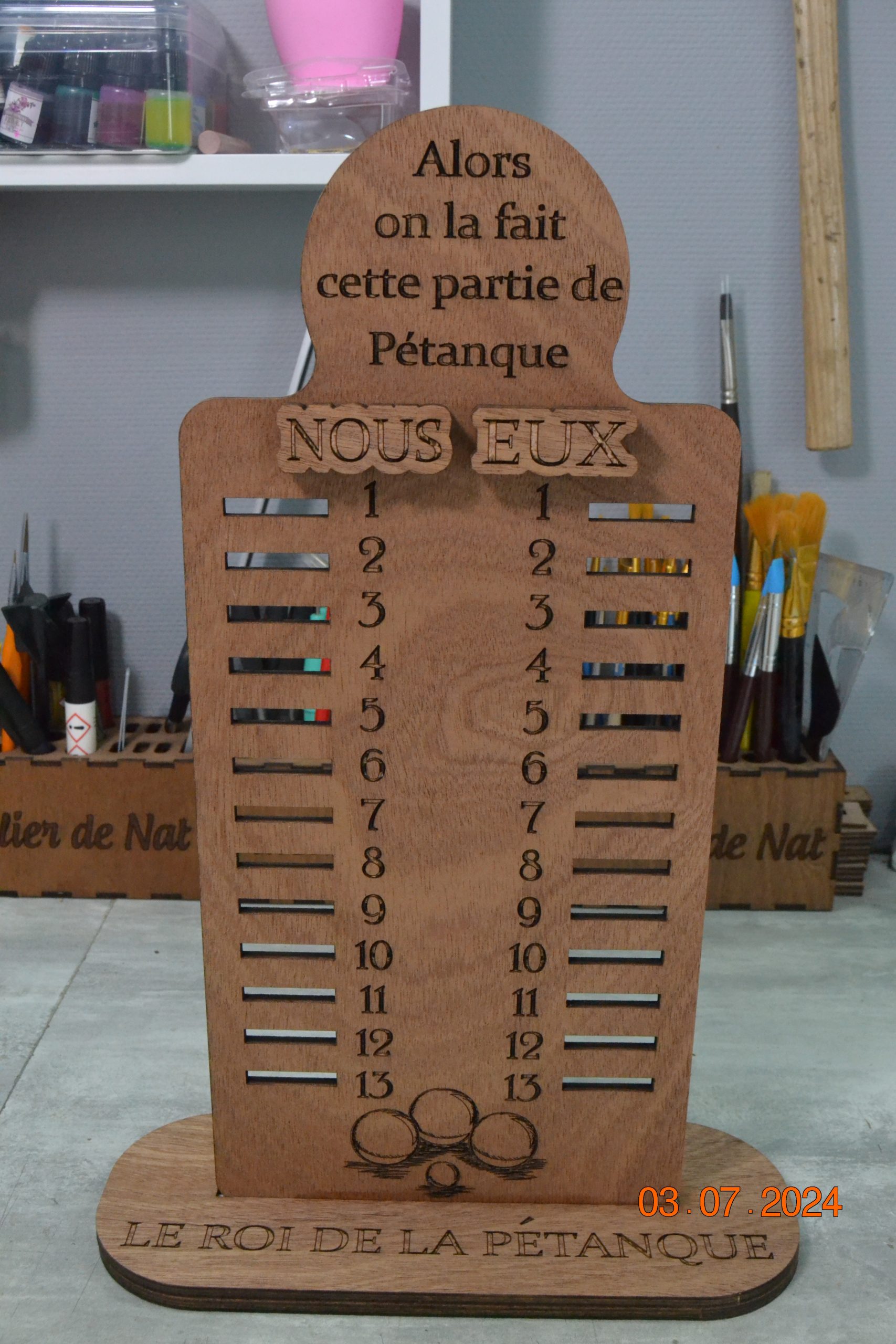 Marqueur de point pétanque